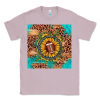 Lilac football leopard turquoise sunflower seamless pattern Classic Tee - JahusDesignShop