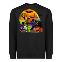 Black halloween monster truck Heavyweight Sweatshirt - Zillion Design Studio