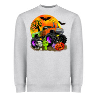 Halloween Monster Truck Heavyweight Sweatshirt | Teevron