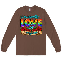 Chestnut in valentines day love is everywhere Long Sleeve Tee - AdoDesignShop