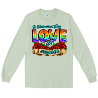 Matcha in valentines day love is everywhere Long Sleeve Tee - AdoDesignShop