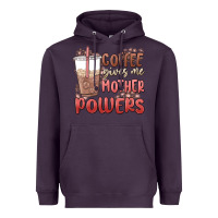 Plum coffee gives me mother powers Heavyweight Hoodie - MaliasSmallBusiness