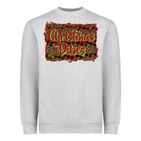 Heather Grey Christmas vibes Heavyweight Sweatshirt - RanaPortraitStore