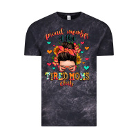 Cloud Black proud member of the tired moms club Vintage Tee - Zillion Design Studio