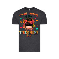 Vintage Black proud member of the tired moms club Vintage Tee - Zillion Design Studio