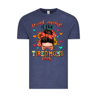 Vintage Denim proud member of the tired moms club Vintage Tee - Zillion Design Studio