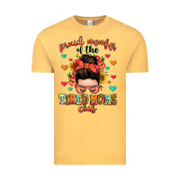Vintage Mustard proud member of the tired moms club Vintage Tee - Zillion Design Studio