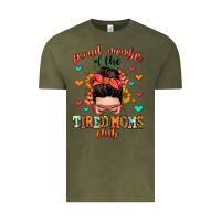 Vintage Olive proud member of the tired moms club Vintage Tee - Zillion Design Studio