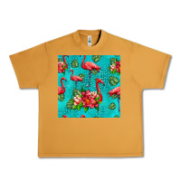 Peanut Butter flamingo seamless pattern Urban Heavy Tee - HRA Design Shop