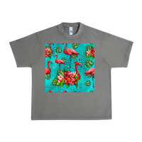Tornado flamingo seamless pattern Urban Heavy Tee - HRA Design Shop