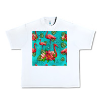 White flamingo seamless pattern Urban Heavy Tee - HRA Design Shop