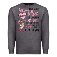 Charcoal Heather christian valentines Premium Sweatshirt - MaliasSmallBusiness