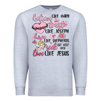 Heather Grey christian valentines Premium Sweatshirt - MaliasSmallBusiness