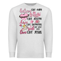 Oatmeal Heather christian valentines Premium Sweatshirt - MaliasSmallBusiness