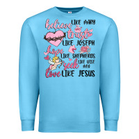 Ocean Blue christian valentines Premium Sweatshirt - MaliasSmallBusiness