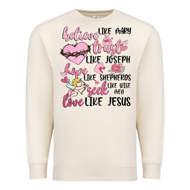 Christian Valentines Premium Sweatshirt by MaliasSmallBusiness | Teevron