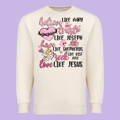 Christian Valentines Premium Sweatshirt Designed By Maliassmallbusiness