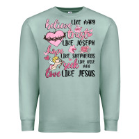 Seafoam christian valentines Premium Sweatshirt - MaliasSmallBusiness
