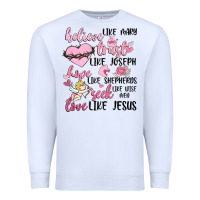 White christian valentines Premium Sweatshirt - MaliasSmallBusiness