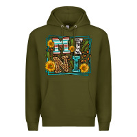 Army Green western leopard mini Premium Hoodie - LillyAllenDesigns