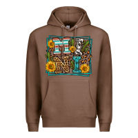 Chestnut western leopard mini Premium Hoodie - LillyAllenDesigns