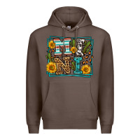 Coffee western leopard mini Premium Hoodie - LillyAllenDesigns