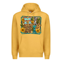 Mustard western leopard mini Premium Hoodie - LillyAllenDesigns
