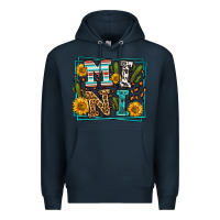 Navy western leopard mini Premium Hoodie - LillyAllenDesigns
