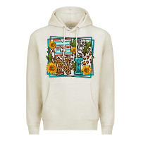 Oatmeal Heather western leopard mini Premium Hoodie - LillyAllenDesigns