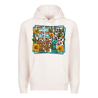 Pale Pink western leopard mini Premium Hoodie - LillyAllenDesigns