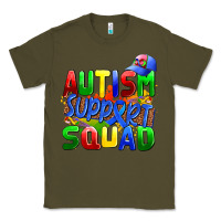 Army Green autısm support squad Classic Tee - AdoDesignShop