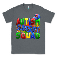 Charcoal Heather autısm support squad Classic Tee - AdoDesignShop