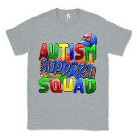 Heather Grey autısm support squad Classic Tee - AdoDesignShop