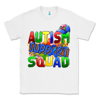 White autısm support squad Classic Tee - AdoDesignShop