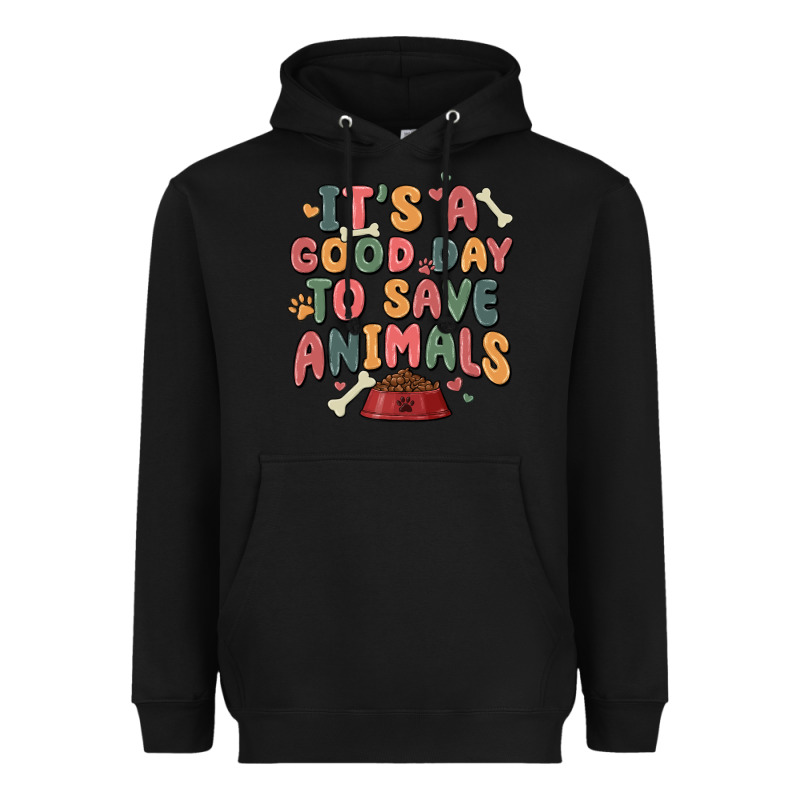 It's A Good Day To Save Animals Heavyweight Hoodie by MaliasSmallBusiness | Teevron