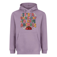 Lavender it's a good day to save animals Heavyweight Hoodie - MaliasSmallBusiness