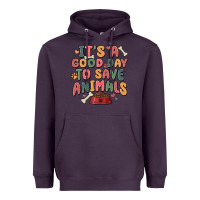Plum it's a good day to save animals Heavyweight Hoodie - MaliasSmallBusiness