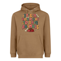 Toasted Coconut it's a good day to save animals Heavyweight Hoodie - MaliasSmallBusiness