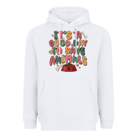 White it's a good day to save animals Heavyweight Hoodie - MaliasSmallBusiness