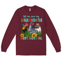 Burgundy let me check my giveashitometer nope nothing Long Sleeve Tee - AdoDesignShop