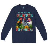 Navy let me check my giveashitometer nope nothing Long Sleeve Tee - AdoDesignShop