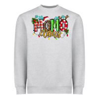 Heather Grey Momo Claus Heavyweight Sweatshirt - texasbilliewilder