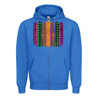 True Royal mardi gras western brush stroke Zipper Hoodie - Artiststas