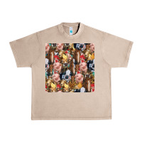 French Oak western farm animals seamless pattern Urban Heavy Tee - HRA Design Shop