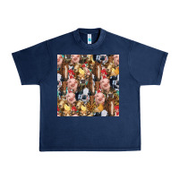 Navy western farm animals seamless pattern Urban Heavy Tee - HRA Design Shop