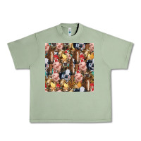 Oil Green western farm animals seamless pattern Urban Heavy Tee - HRA Design Shop