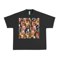 Pigment Black western farm animals seamless pattern Urban Heavy Tee - HRA Design Shop