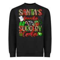 Black Santa's Favorite Surgery Center png sublimation de Heavyweight Sweatshirt - texasbilliewilder