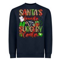 Navy Santa's Favorite Surgery Center png sublimation de Heavyweight Sweatshirt - texasbilliewilder