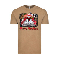 Vintage Coffee merry christmas truck snowman Vintage Tee - BarkalooDesign